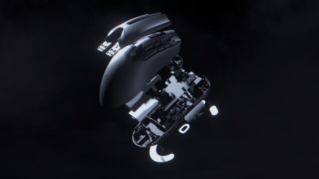 An exploded view of the Viper V2 Pro. 