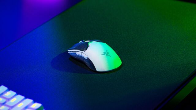 Another downside: The look of the black tape on the mouse's white colorway is polarizing.