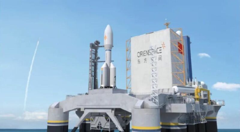 A rendering of Orienspace's "Gravity11" launch vehicle.