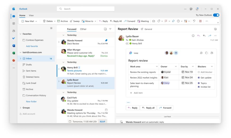 Microsoft previews a new, totally redesigned Outlook for Windows app