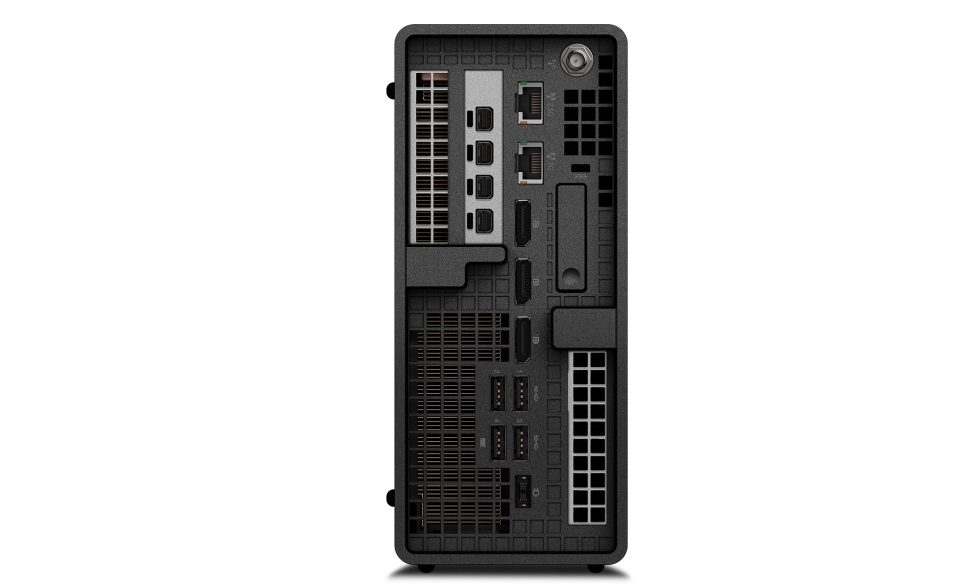 The choice of P360 Ultra ports is very similar to what you get on a good ITX motherboard, including plenty of display ports from both onboard and dedicated GPUs.