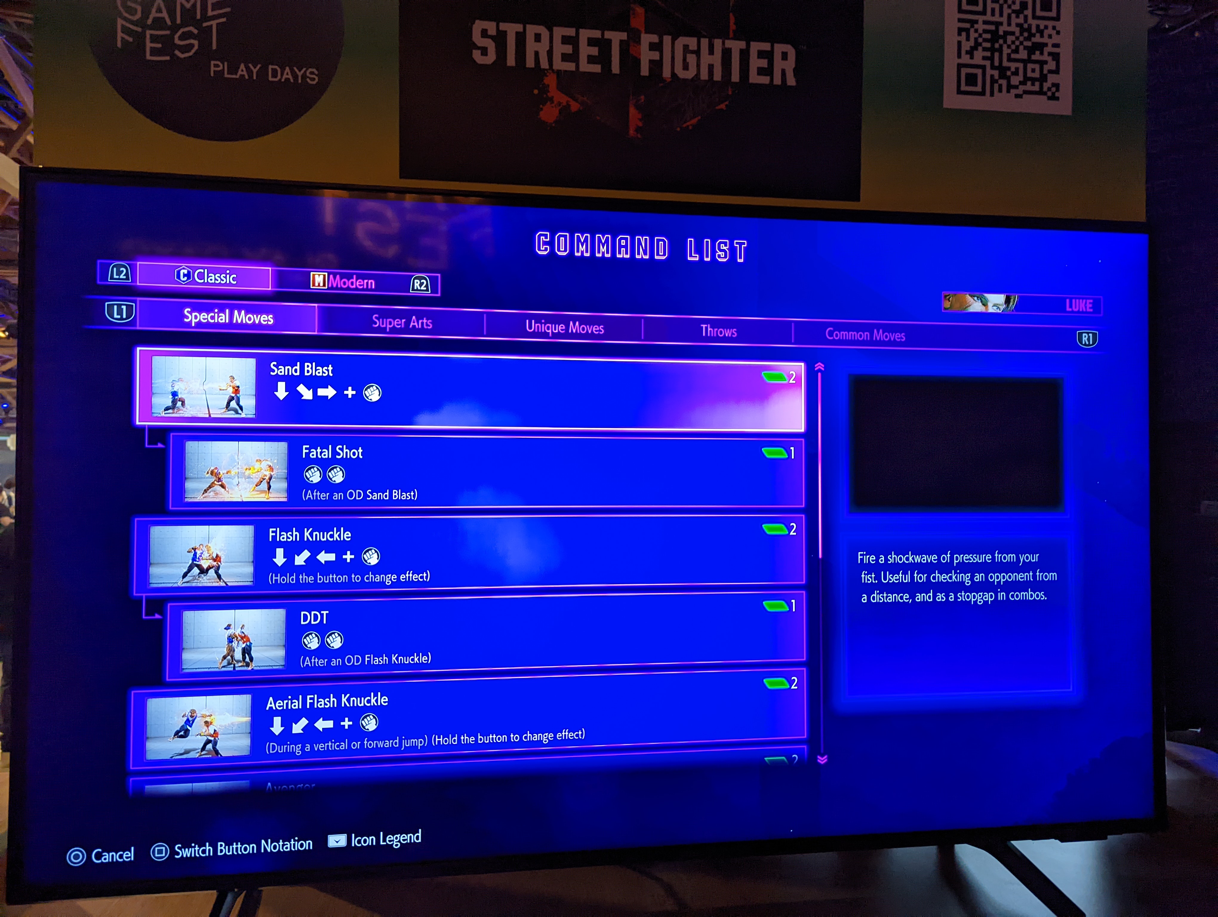 RYU COMMAND LIST, STREET FIGHTER 6