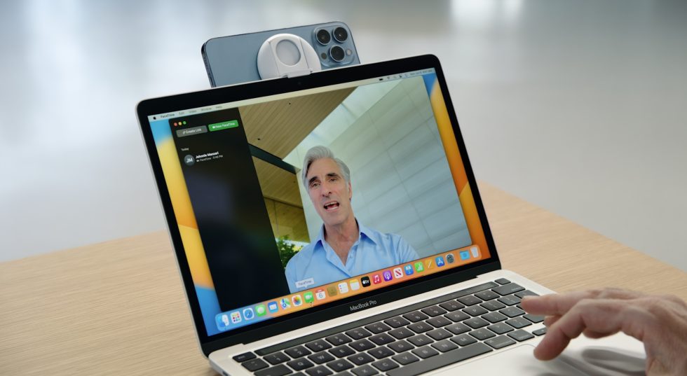 Continuity Camera lets you use an iPhone as a high-quality Mac webcam.