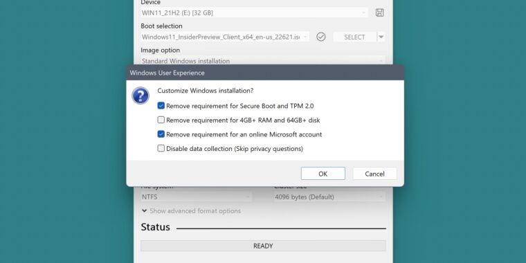 USB 安装程序删除了 Windows 11（及更多）的 Microsoft 帐户要求