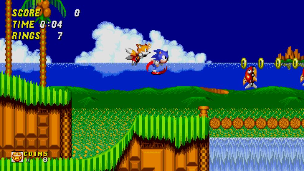 <em>Sonic 2</em> in anniversary mode. The biggest difference is an engine overhaul that makes the game properly render in a 16:9 ratio.