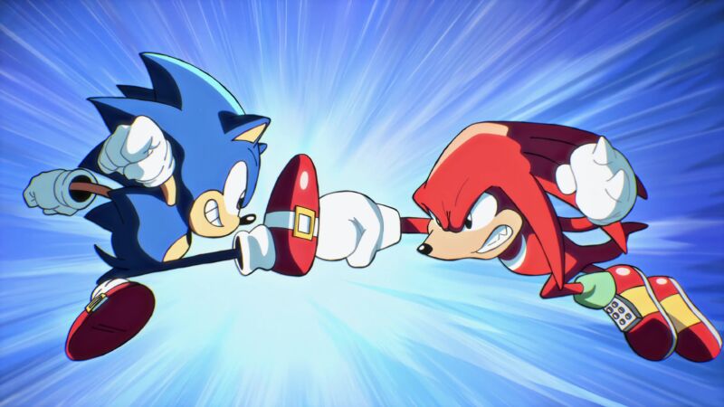 <em>Sonic Origins</em> wordt geleverd met een paar gloednieuwe, mooi geanimeerde sequenties.  Maar kantelen ze de schaal om deze compilatie $ 40 waard te maken?  (Spoiler: nee.)”/><figcaption class=