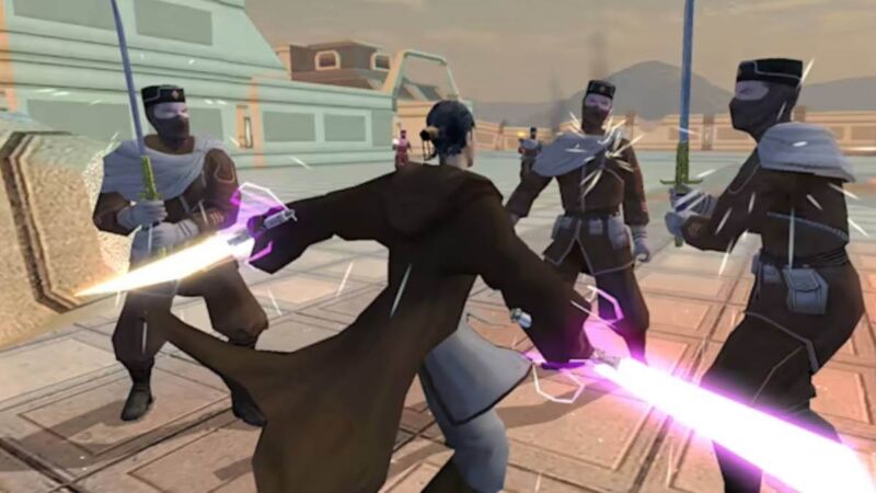A promised patch should soon allow <em>KOTOR II</em> players to beat the game on Switch.”/><figcaption class=