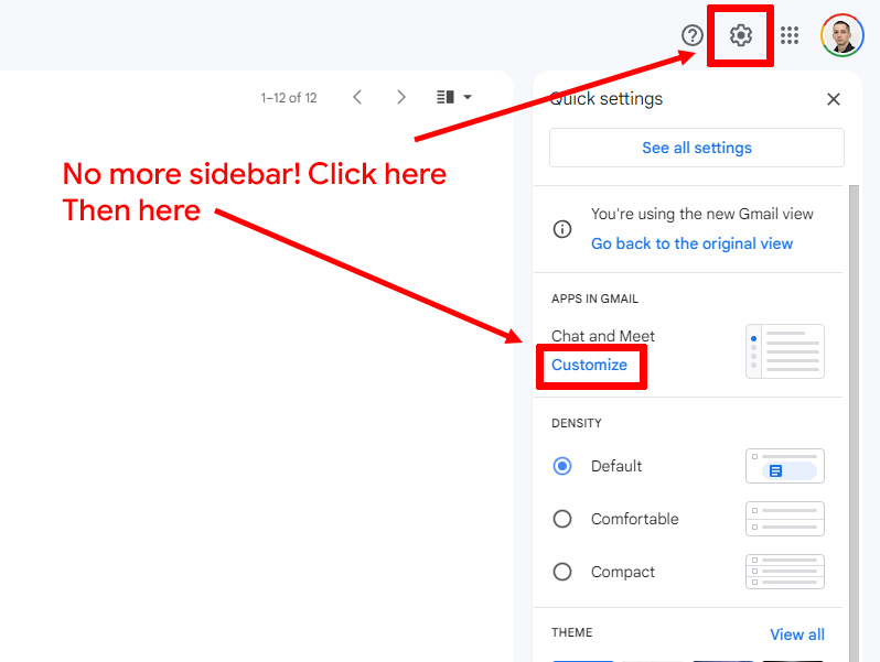 How to get the old Gmail design back