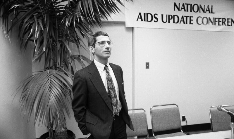 Dr. Anthony Fauci attends the National AIDS Update Conference as it meets at the San Francisco Civic Auditorium on October 12, 1989. Fauci at the time was based in Maryland, but he became a frequent voice for Bay Area residents following the AIDS crisis, even before he became director of the National Institute of Allergy and Infectious Diseases in 1984.