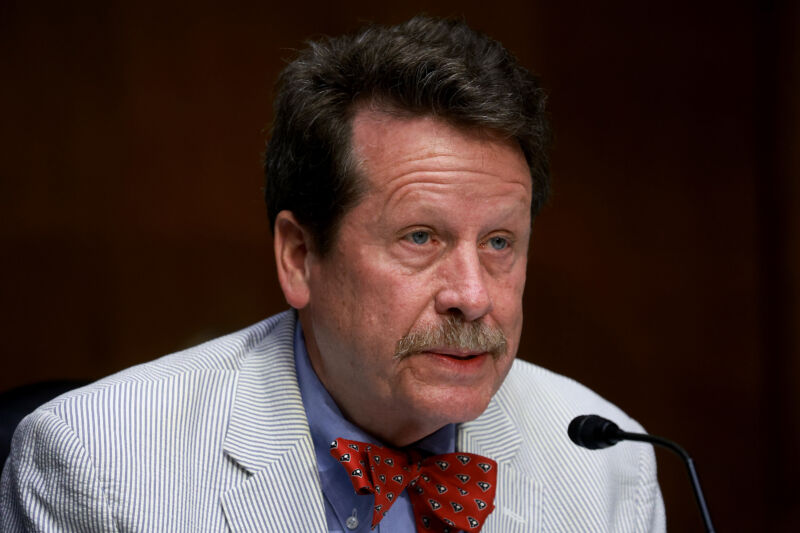 Robert Califf, Commissioner of the Food and Drug Administration, speaks during the COVID Federal Response Hearing on Capitol Hill on June 16, 2022 in Washington, DC.