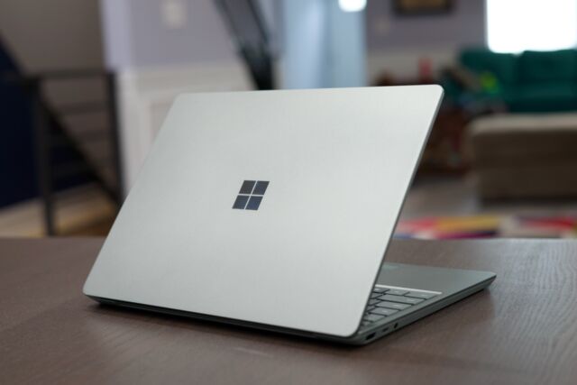 The Surface Laptop Go 2. 