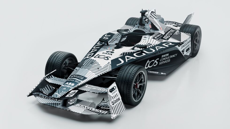 This is the Gen3 car, shown here in Jaguar Racing's livery.