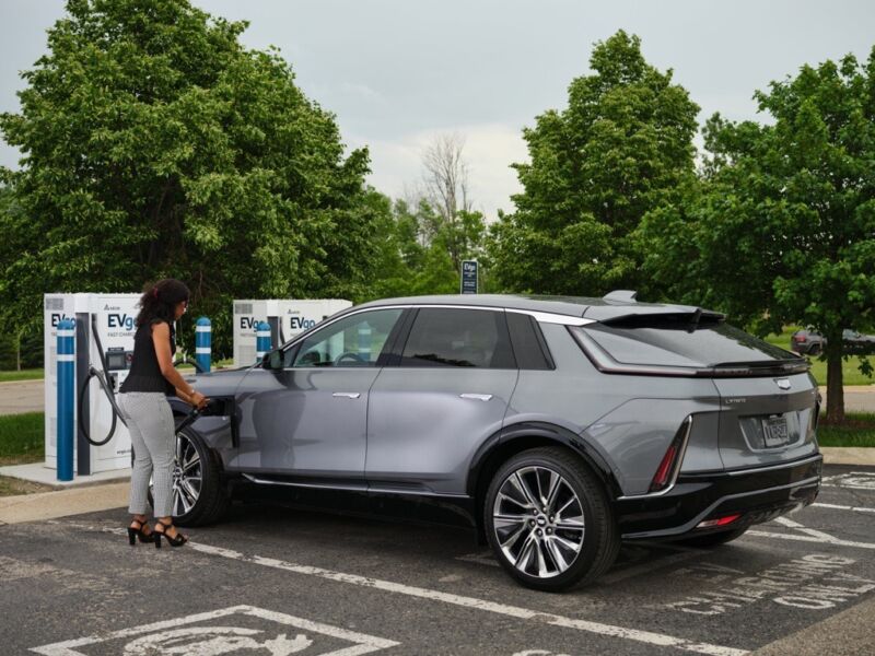 The Cadillac Lyriq is one of a new range of EVs built by General Motors using a new common battery and motor platform. 