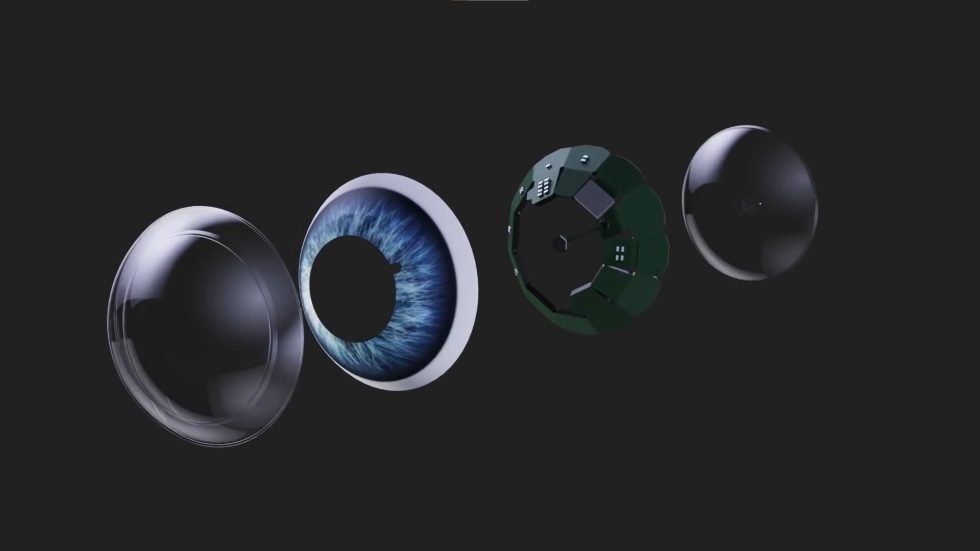 An exploded diagram of the Mojo Lens.