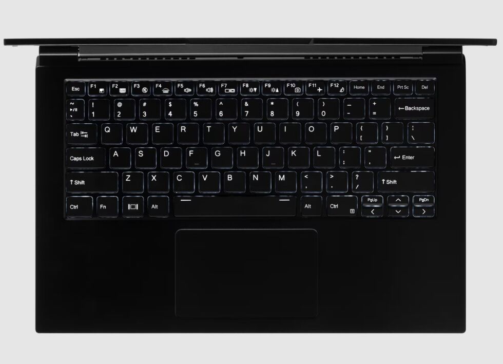 backlit keyboard. 
