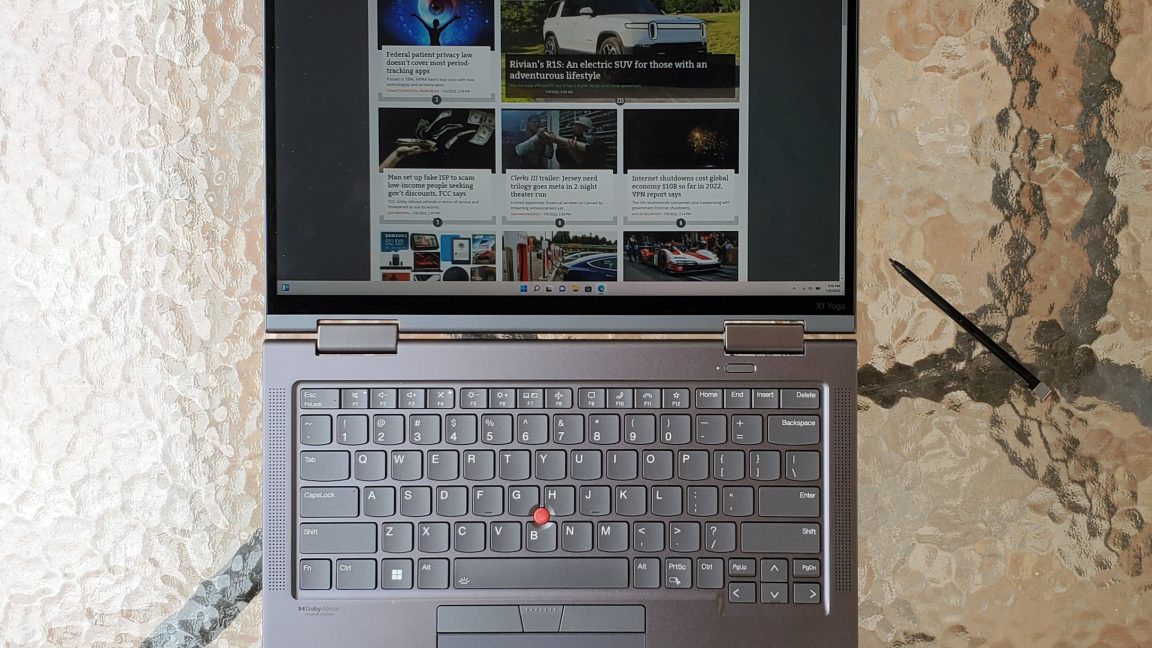 Review: Lenovo's ThinkPad X1 Yoga Gen 7 looks good but feels