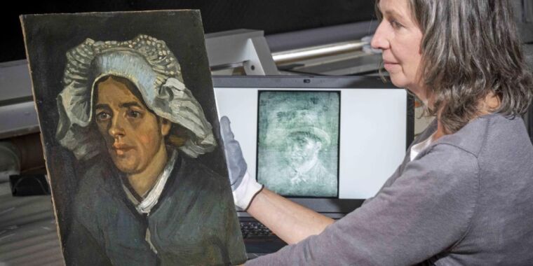 X-rays reveal hidden Van Gogh self-portrait