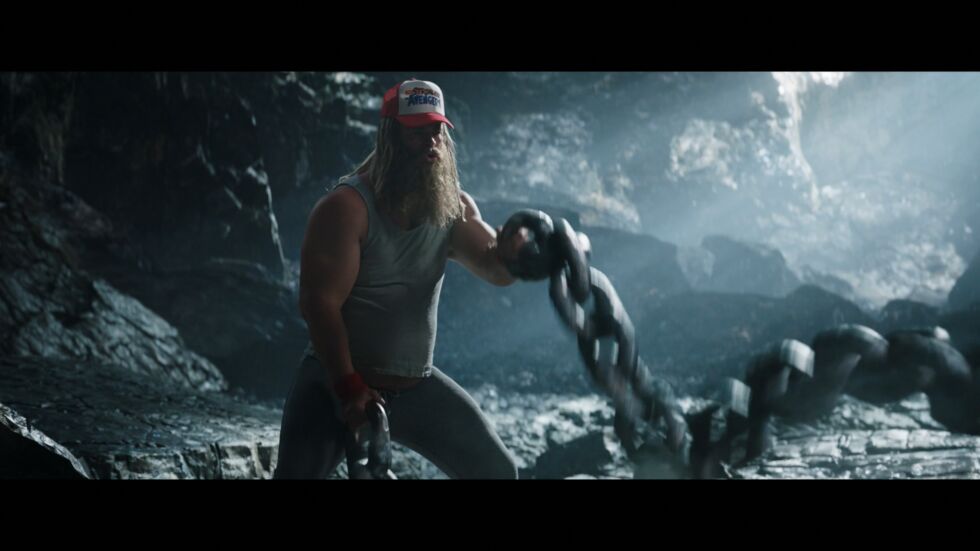 The film's goofy montage is brief and effective enough to pace the audience with laughter, such as the sequence showing Thor leading the way. "From Dad Bod to Sad Bod."
