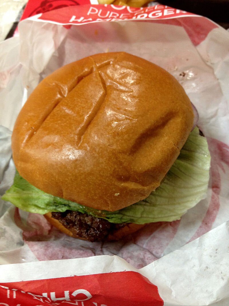 A Wendy's old-fashion burger. Romaine lettuce on Wendy's burgers is thought to be the cause of the outbreak. 