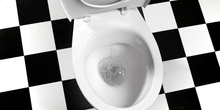 Você deve dar descarga na tampa do vaso sanitário para cima ou para baixo?  O estudo diz que não importa