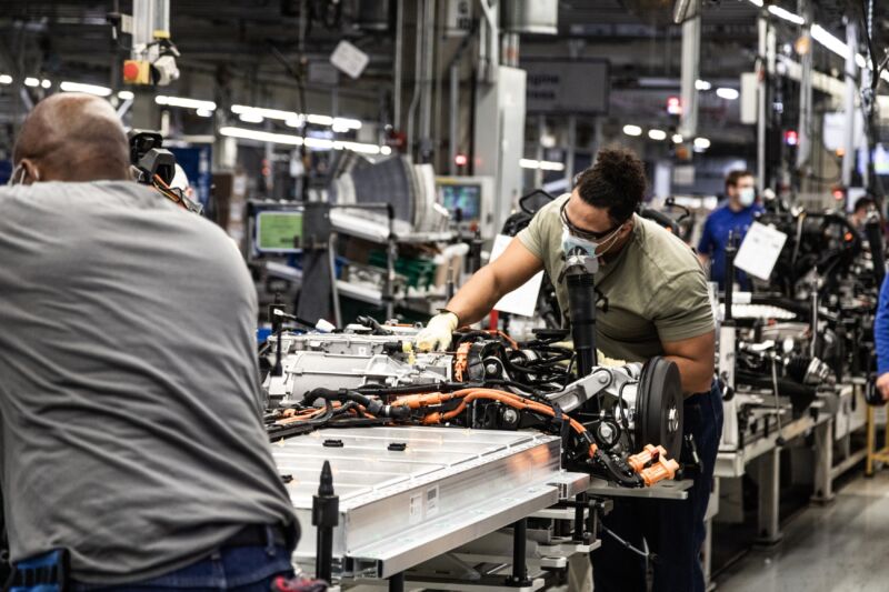 Volkswagen is one of several automakers that are already assembling their EV battery packs locally. But the value of the materials that go into the pack will determine whether it qualifies for the revised clean vehicle tax credit.