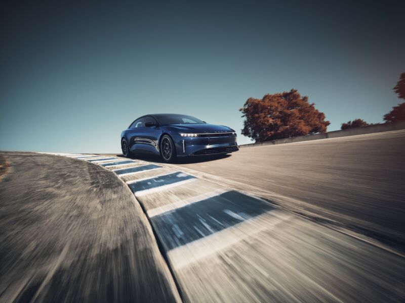 Lucid Air Sapphire à Laguna Seca