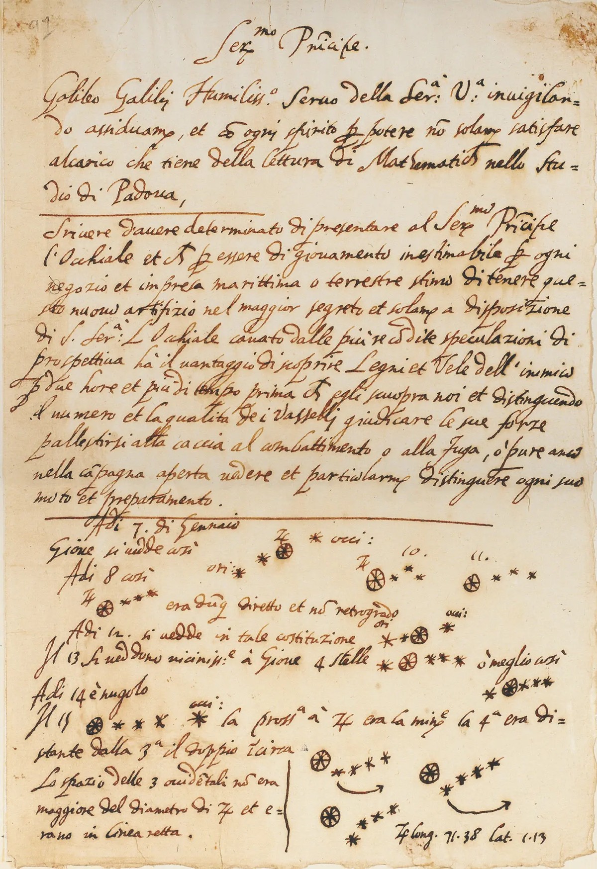 Library's prized Galileo manuscript turns out to be a clever