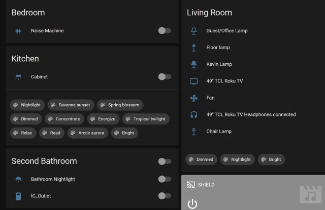 Home Assistant setup, pre-organization.