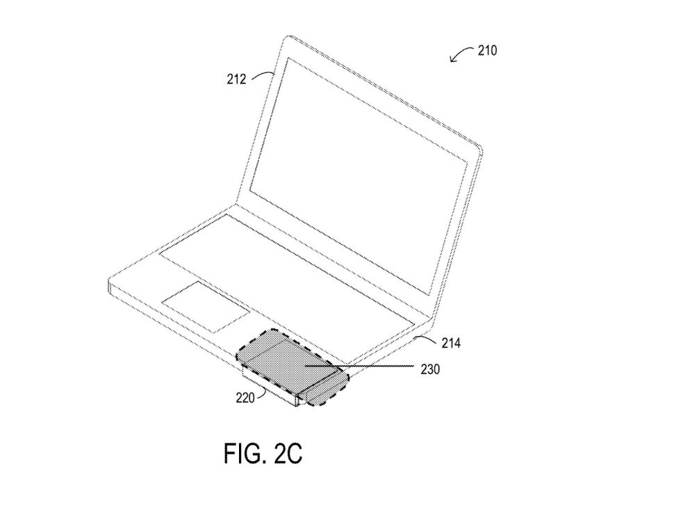 O diagrama mostra um smartphone carregando em um laptop Dell. 