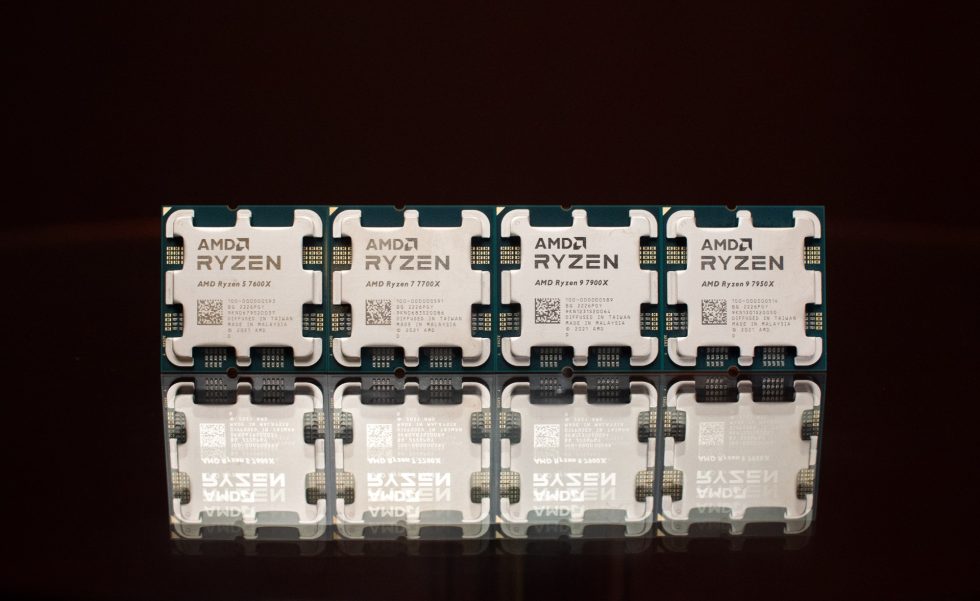 The first four CPUs in the Ryzen 7000 lineup.