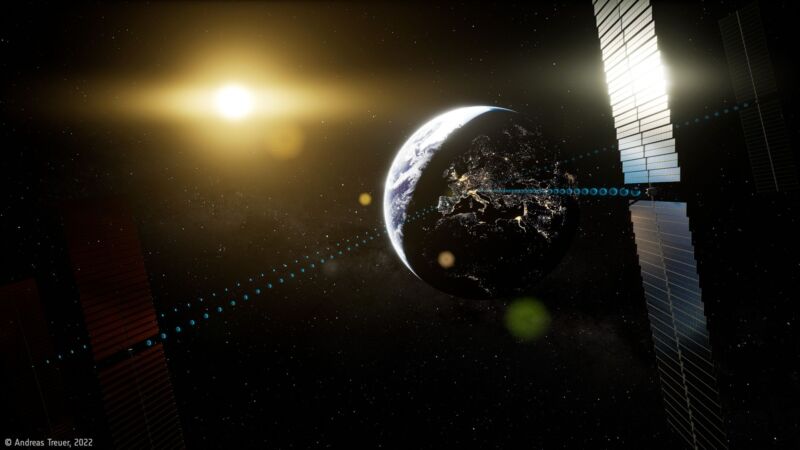 Space-based solar power involves harvesting sunlight from Earth orbit and then beaming it down to the surface where it is needed.
