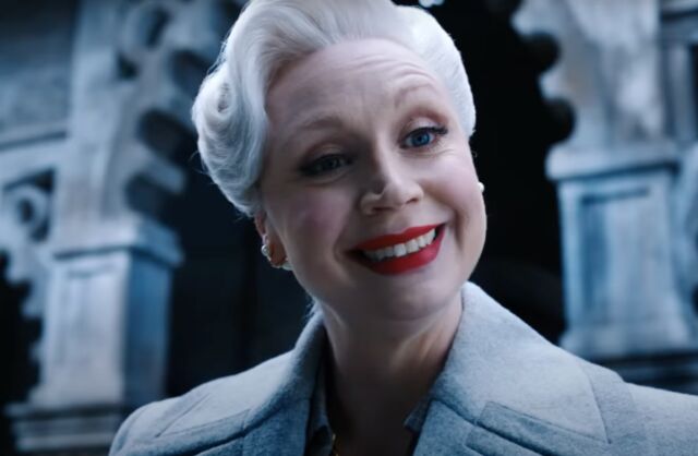Why yes, that's Gwendoline Christie as Larissa Weems.