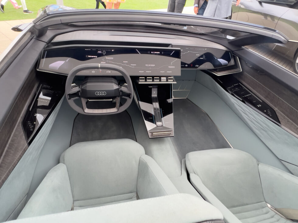 While changing the bodywork is a long way off, this interior is not.