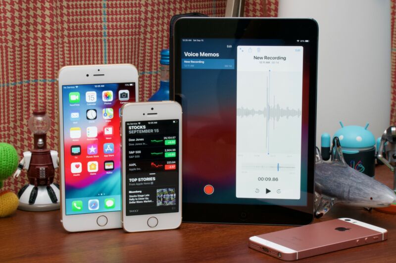Older iPhones and iPads running iOS 12.