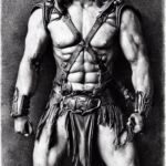 He-Man in the 1880s, created by Stable Diffusion.