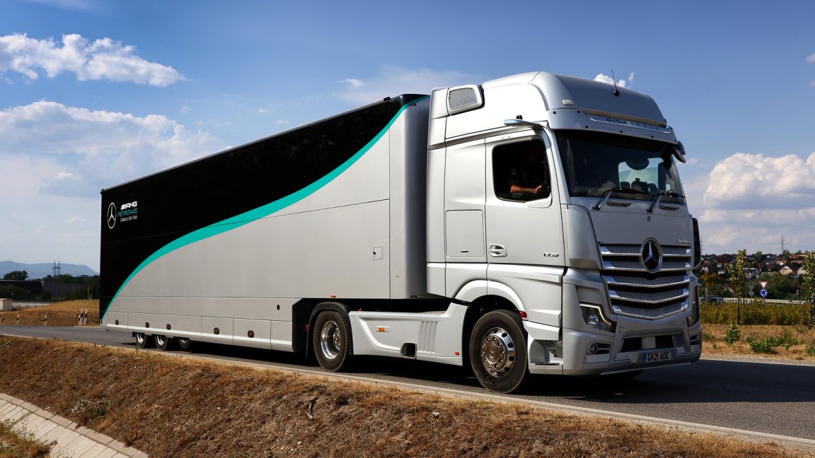 Mercedes’ F1 team cut its freight emissions by 89% with biofuel switch ...