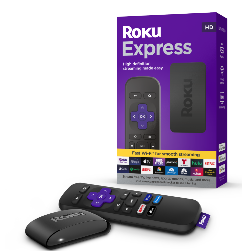 Roku's Express comes with Roku's most basic remote. 