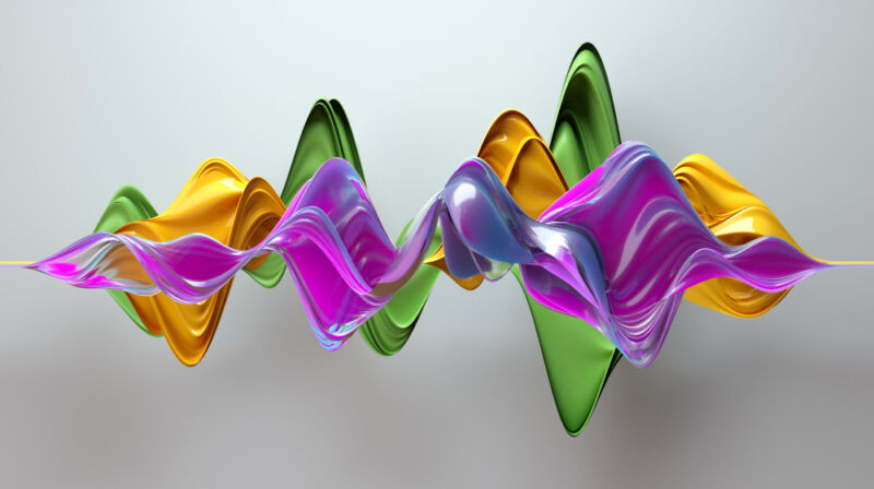 A colorful waveform that actually has nothing to do with Koe: Recast.