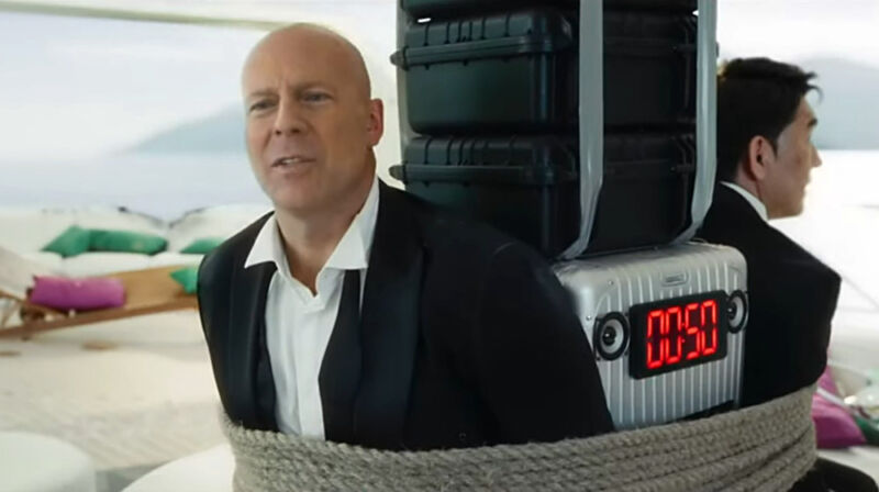 Deepfake Bruce Willis as he appeared in a 2021 commercial for Russian mobile company MegaFon.