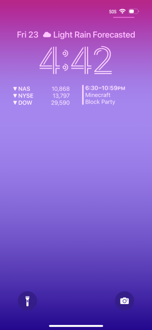 A purple gradient background