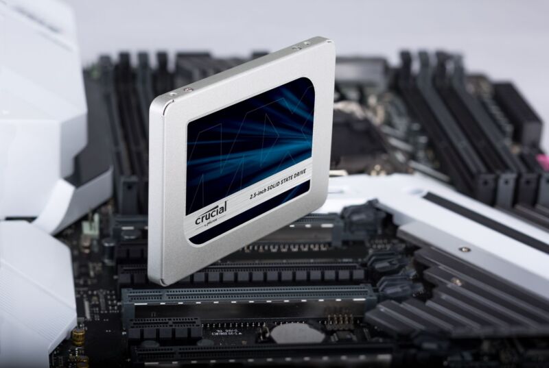 Crucial's venerable MX500 is one of the SSDs that Backblaze uses in its data centers.