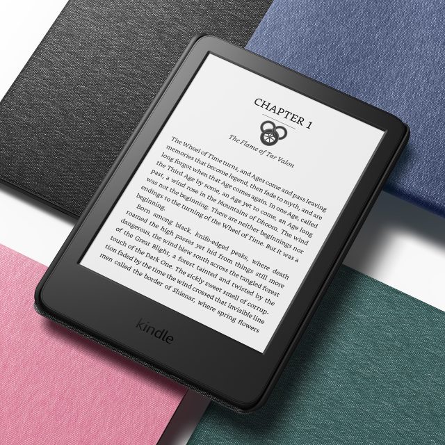 El lector electrónico Kindle más nuevo de Amazon.