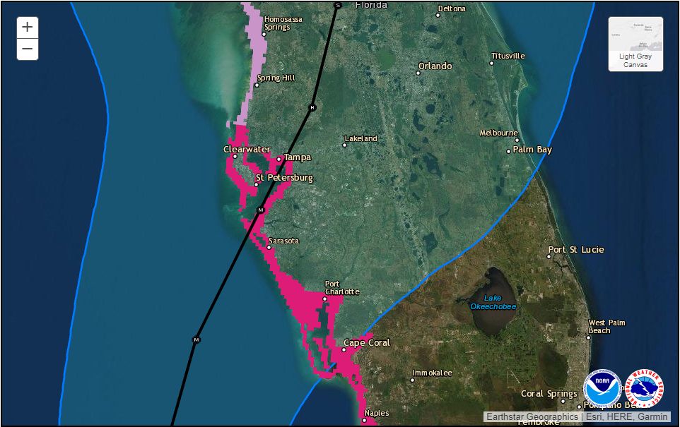 Considerable uncertainty remains in the track of Hurricane Ian as of 8 am ET Tuesday morning.