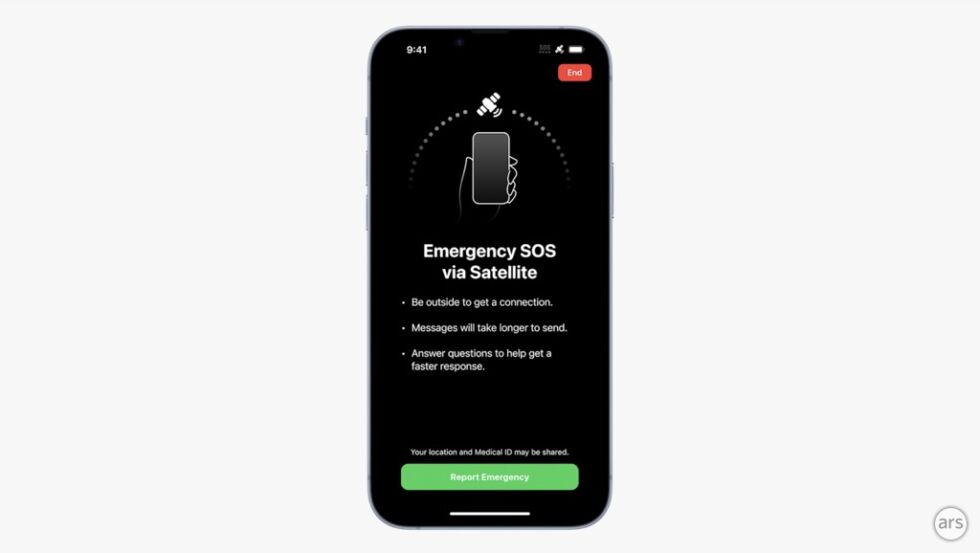 Emergency SOS basado en satélite será gratuito para los usuarios de iPhone 14, pero solo durante los dos primeros años.