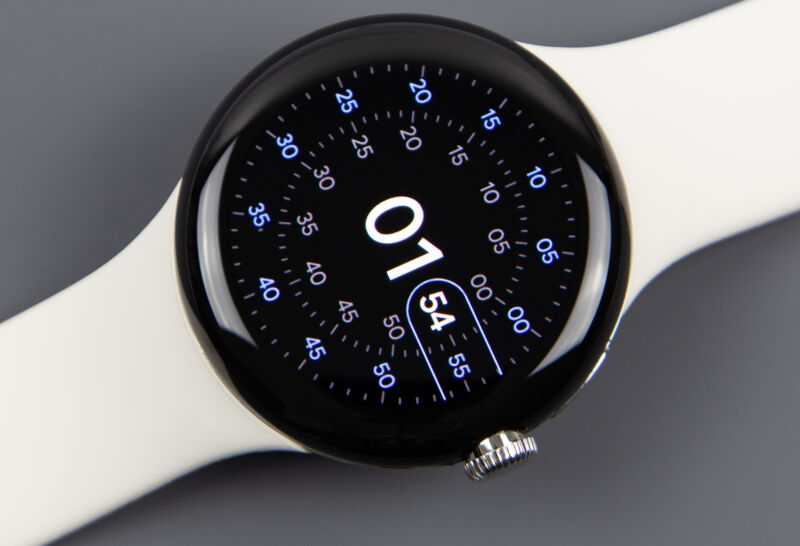 The Pixel Watch.  It is a round pebble. 