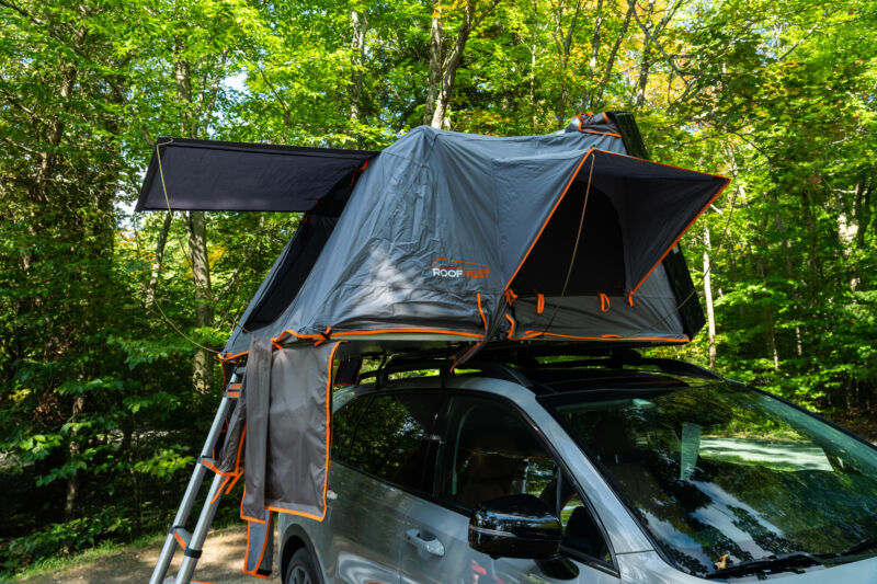 The Roofnest tent is quick to deploy and keeps you off the ground.