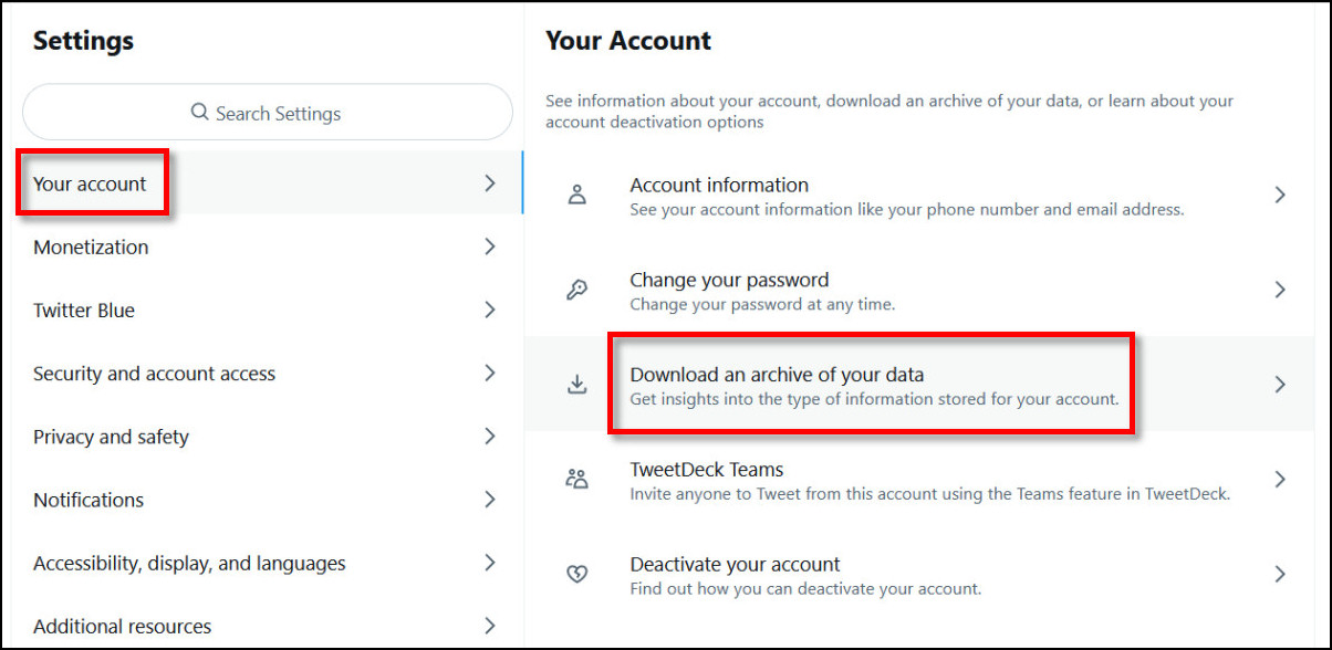 How to download a backup copy of your Twitter data (or deactivate your account) | Ars Technica