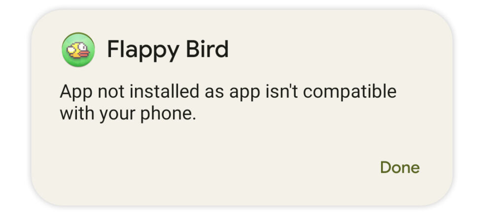 RIP <em>Flappy Bird</em>. Now it's flapping away in 32-bit heaven. 