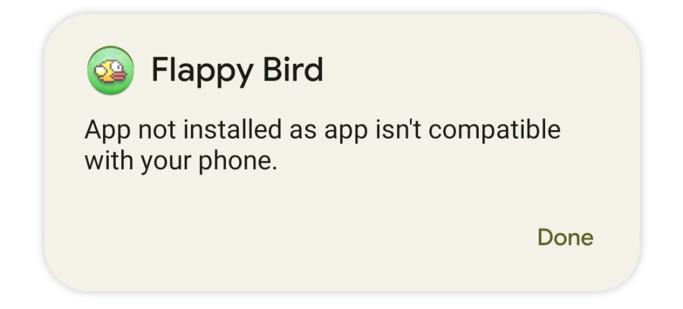 RIP <em>Flappy Bird</em>. Now it's flapping away in 32-bit heaven.